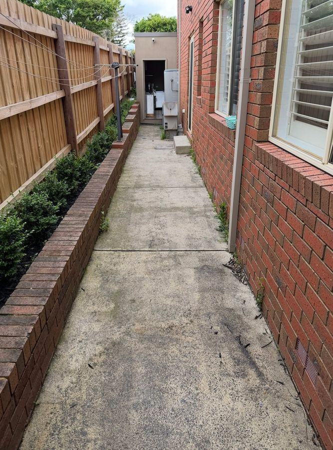 Concrete clean — before