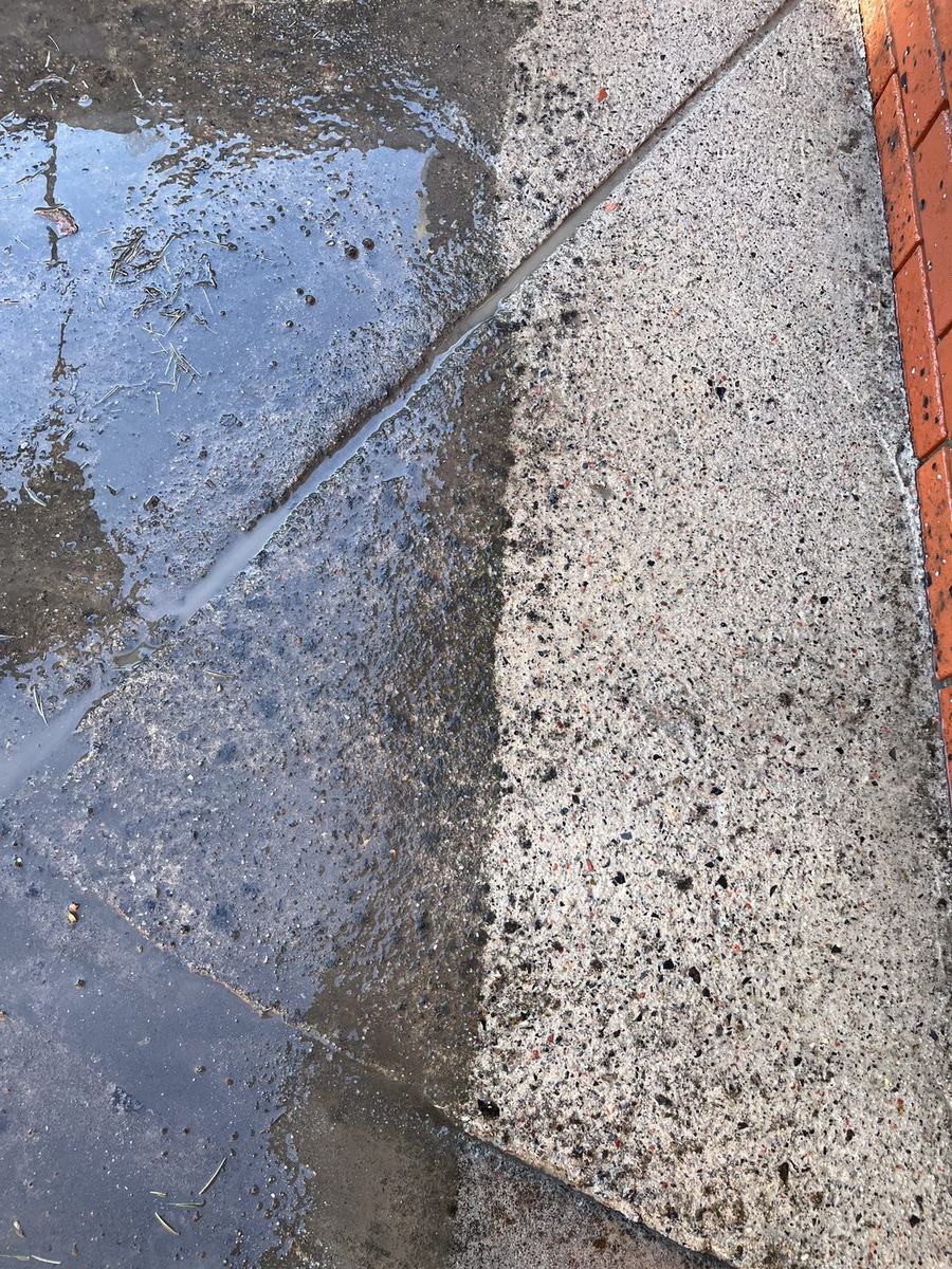 Aggregate mid-clean — half done, half not